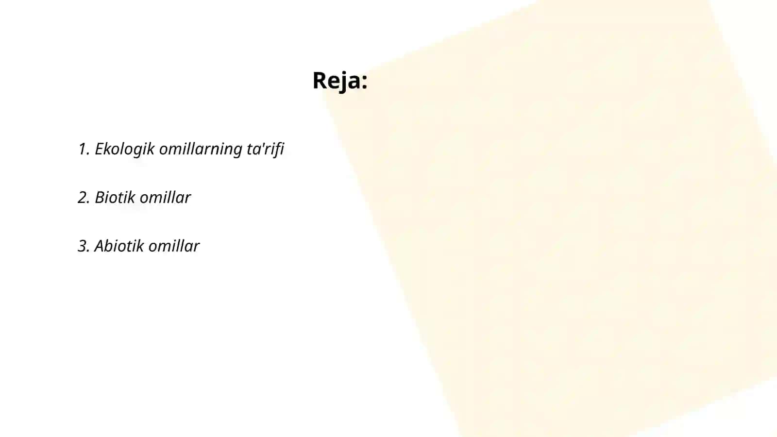 Ekologik omillar 2