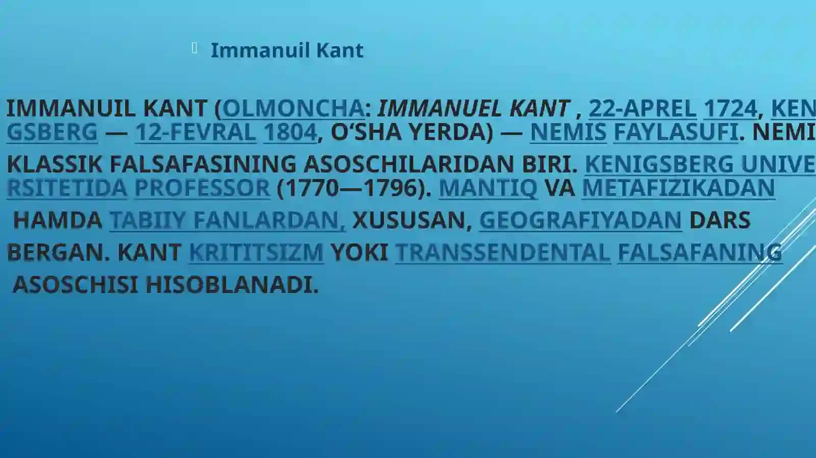 Immanuil Kant 2