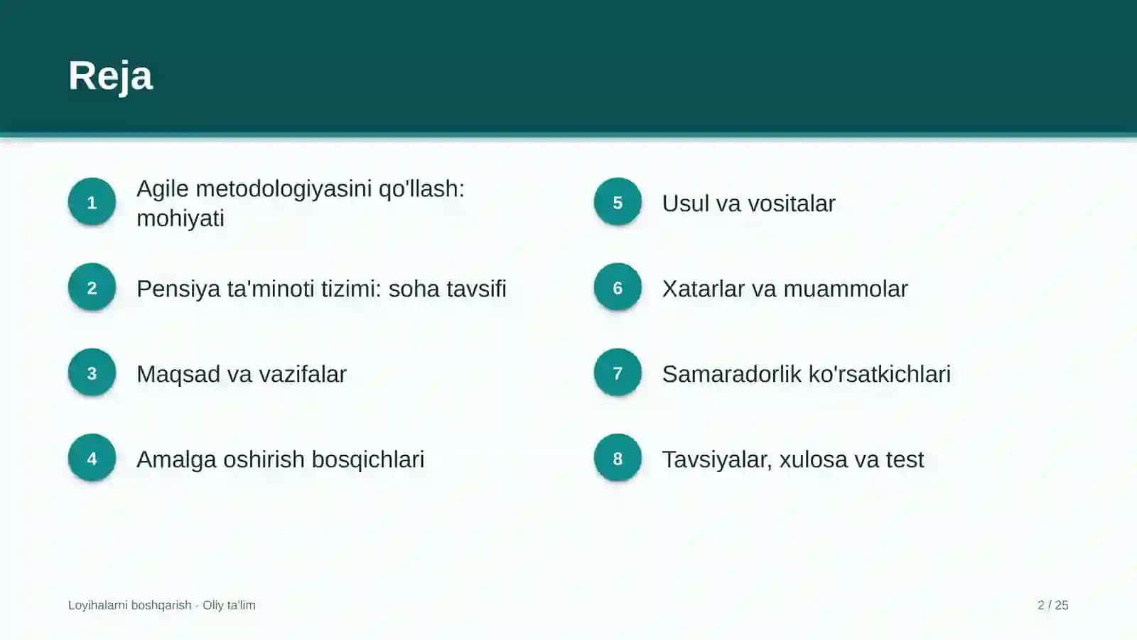 pensiya ta'minoti tizimida agile metodologiyasini qo'llash 1863 2