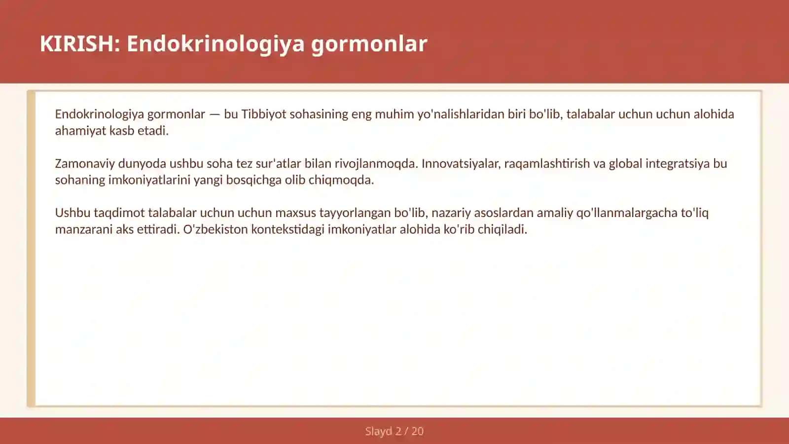 Endokrinologiya gormonlar 2