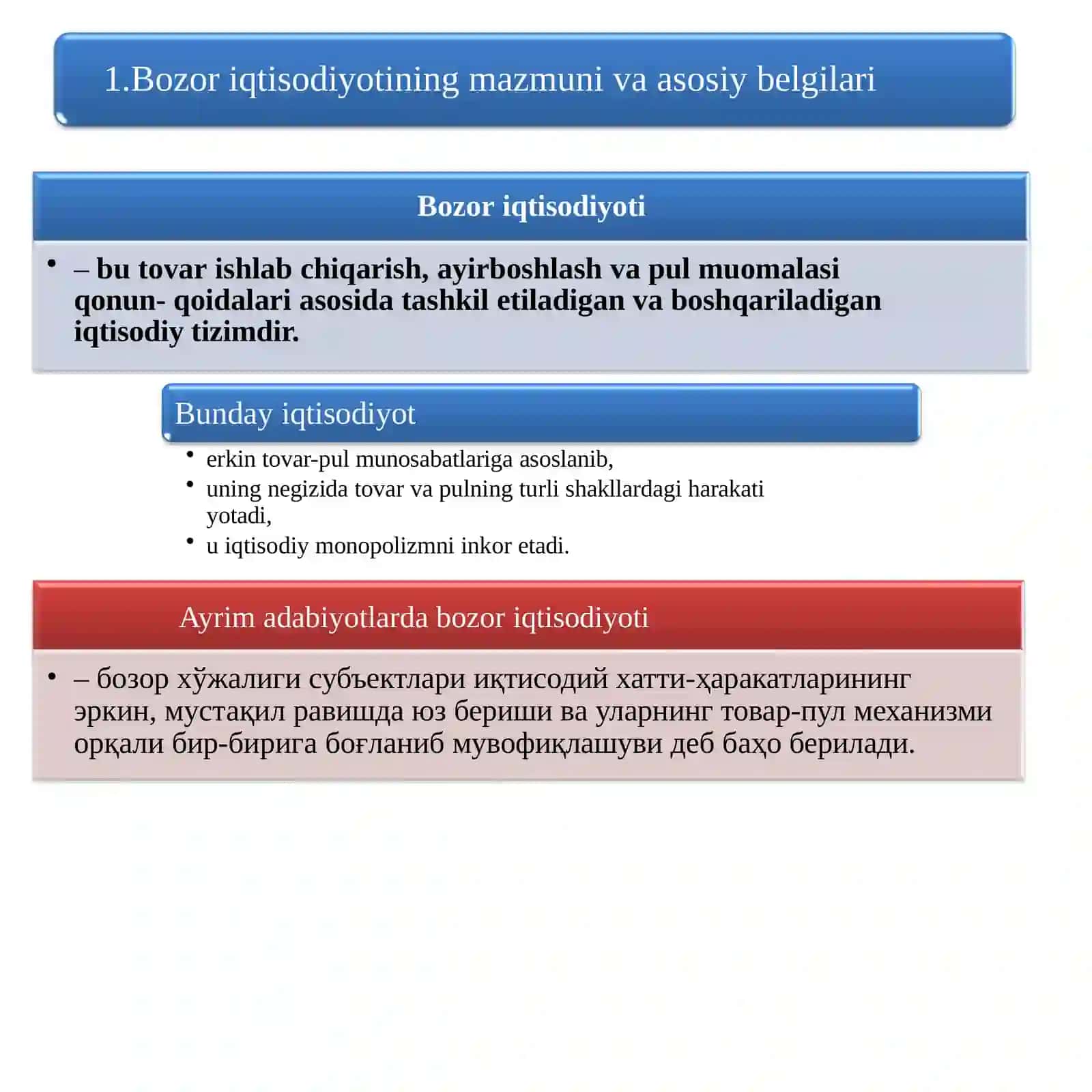 Bozor iqtisodiyoti 2