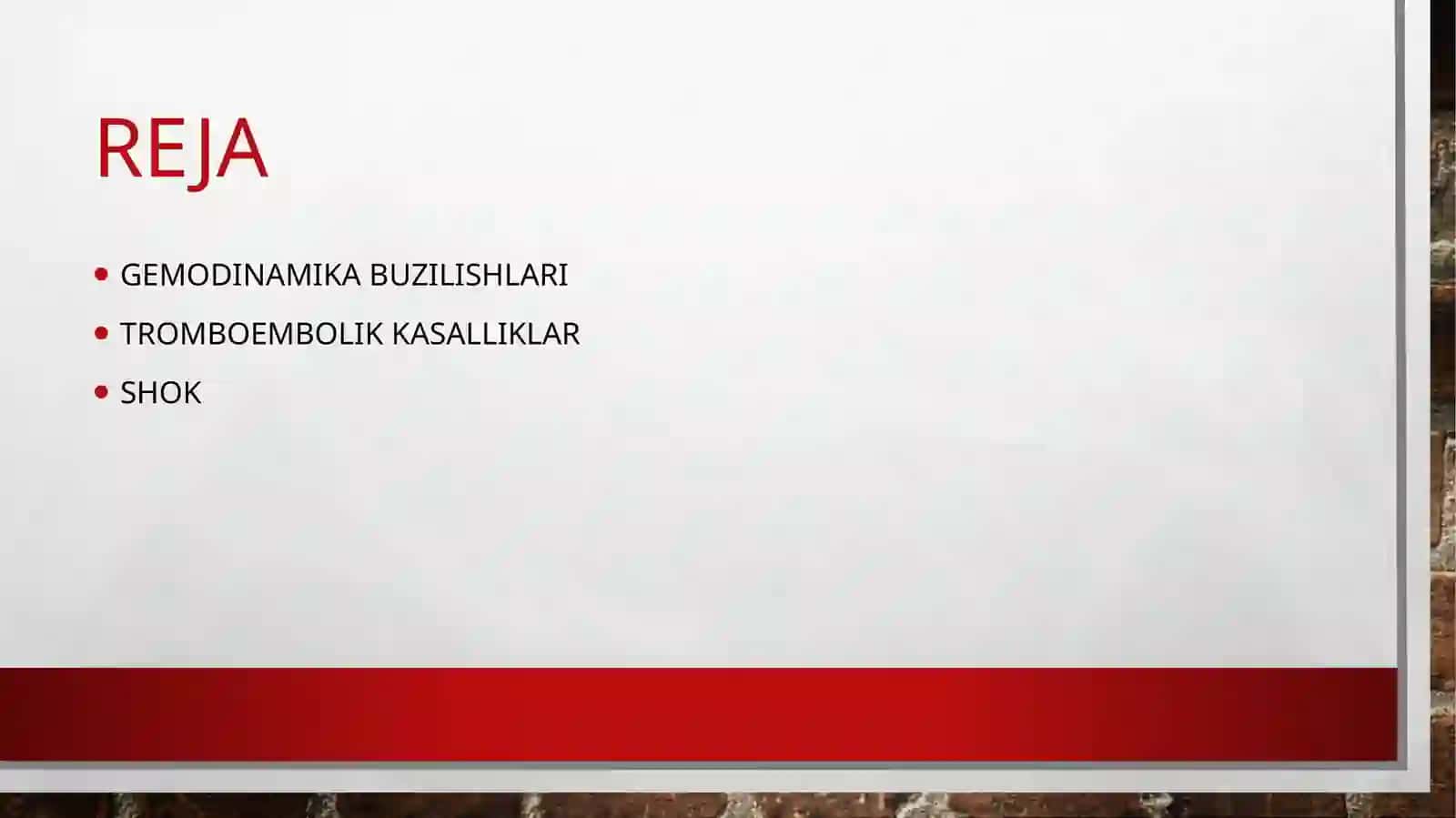 Tema:Gemodinamika buzulishi 2