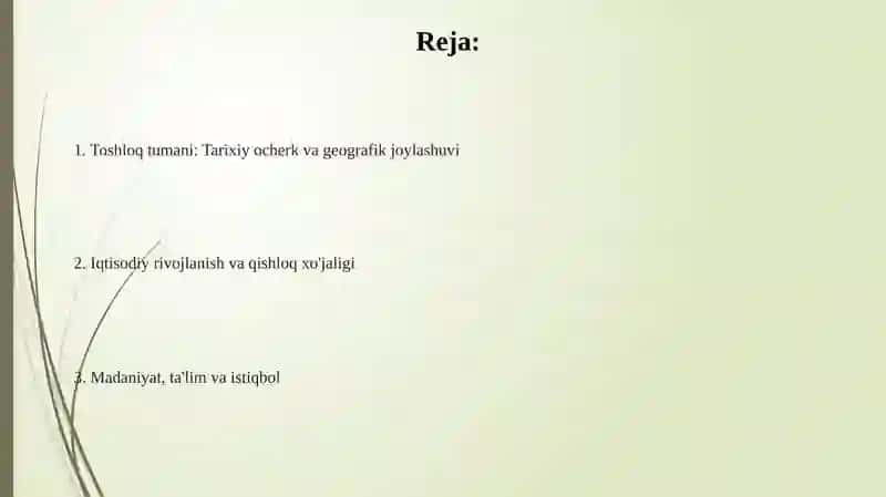 Toshloq tumani: Tarixiy ocherk va geografik joylashuvi 2