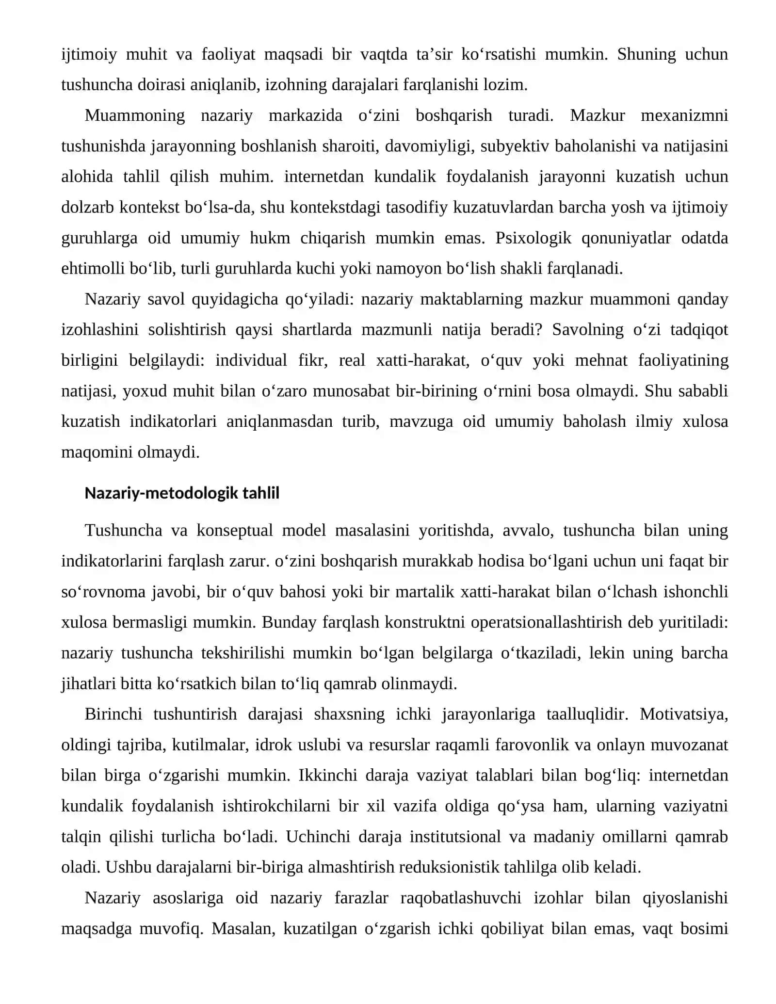 RAQAMLI FAROVONLIK VA ONLAYN MUVOZANATNING NAZARIY ASOSLARI 2