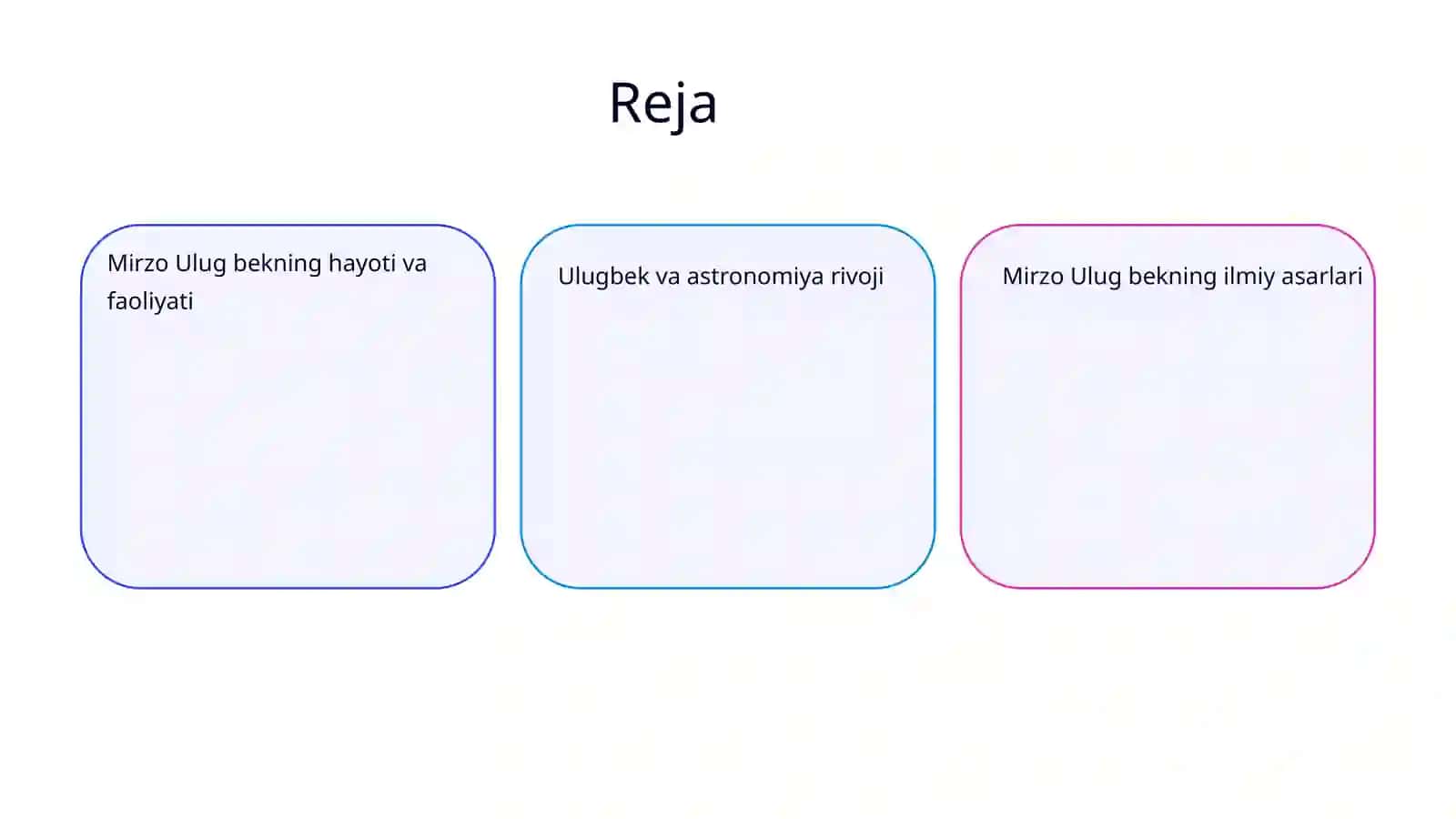 Mirzo Ulug bekning hayoti va faoliyati 2