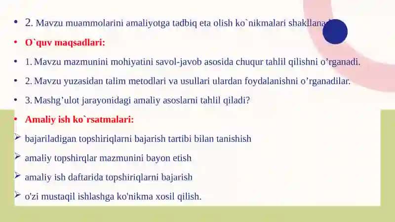 MTTda ochiq eshiklar kunini kuzatish va tahlil qilish 2