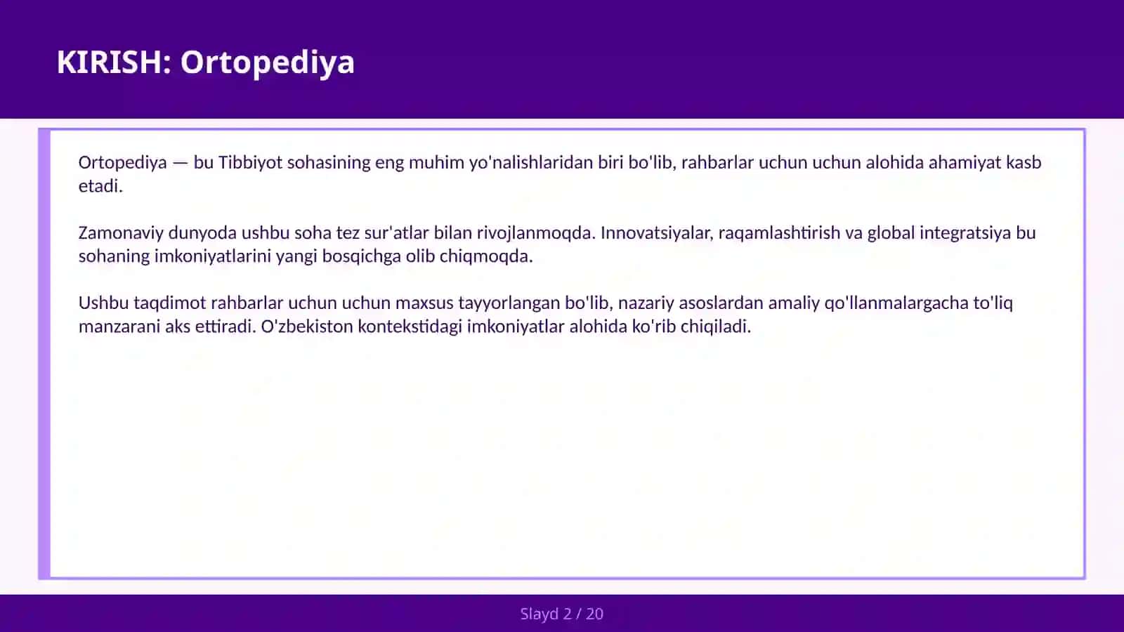 ORTOPEDIYA 2