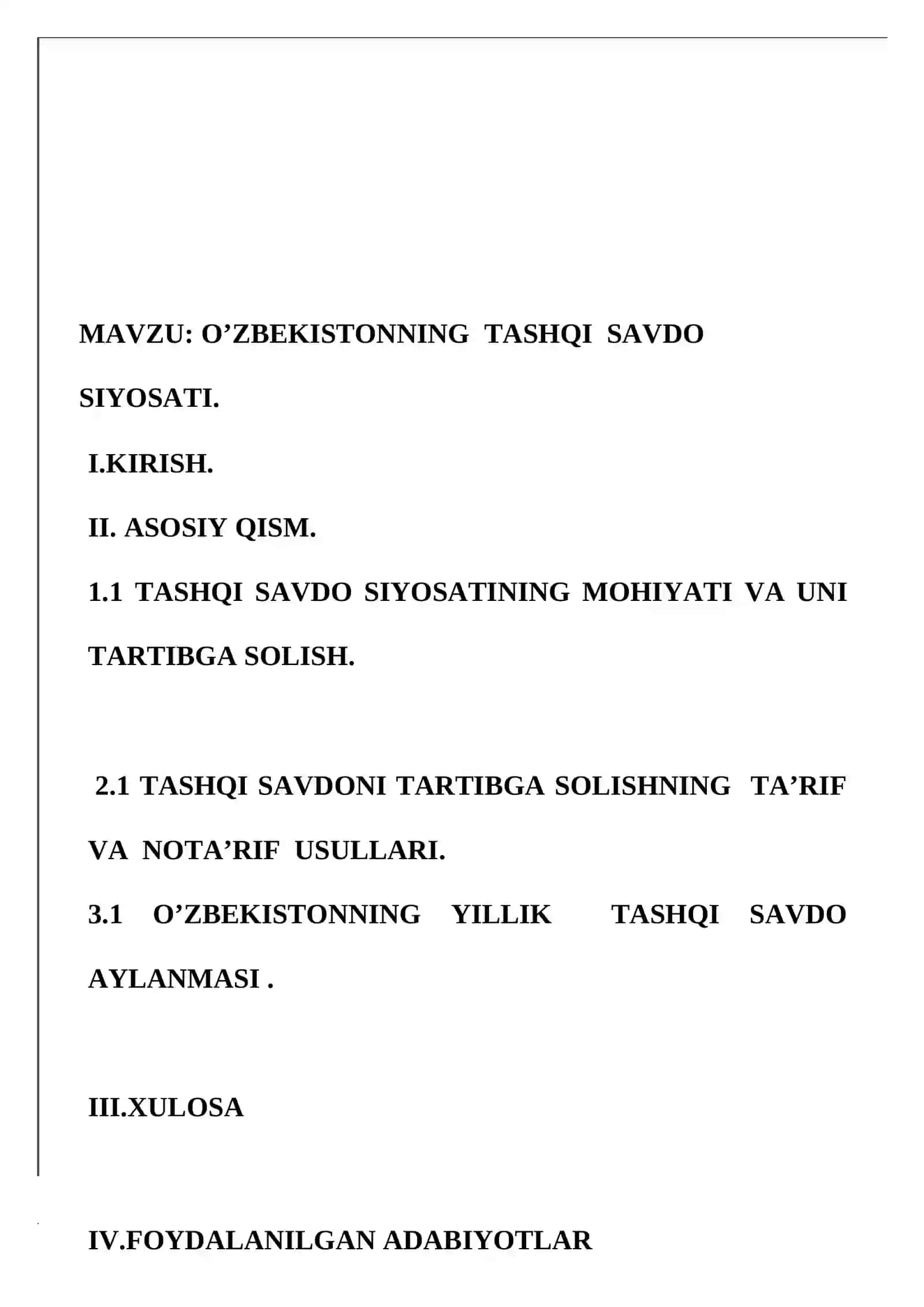 O`ZBEKISTON RESPUBLIKASI DAVLAT STATISTIKA QO`MITASI 2