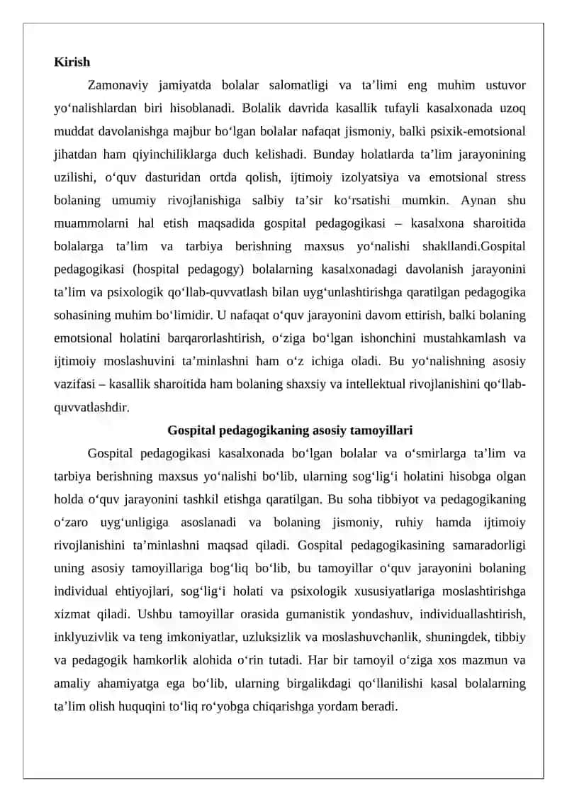 Gospital pedagogikasi 2
