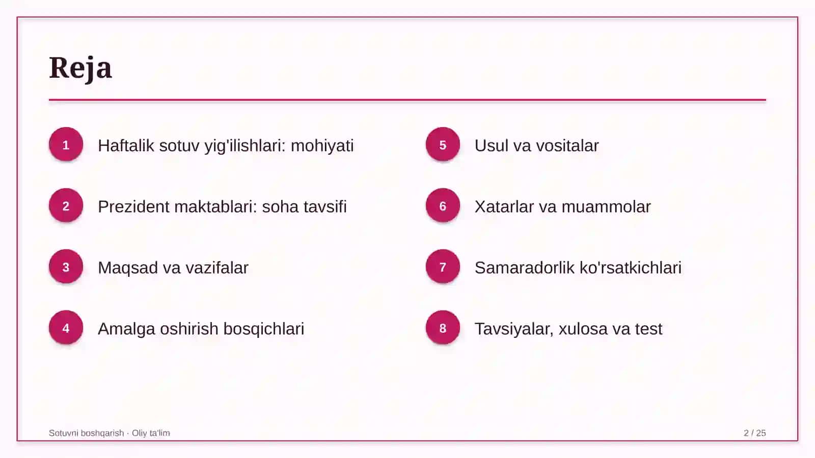 prezident maktablarida haftalik sotuv yig'ilishlarini tashkil etish 6328 2