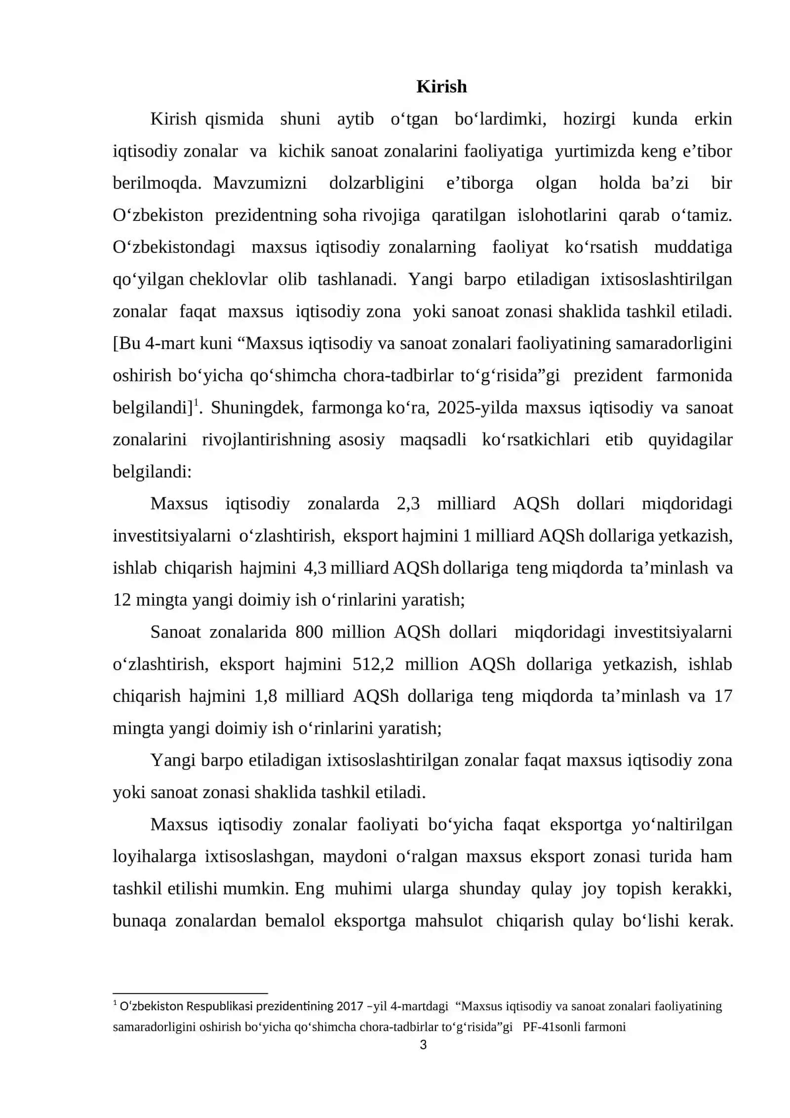 Erkin iqtisodiy zonalar va kichik sanoat zonalarining kelib chiqishi 2
