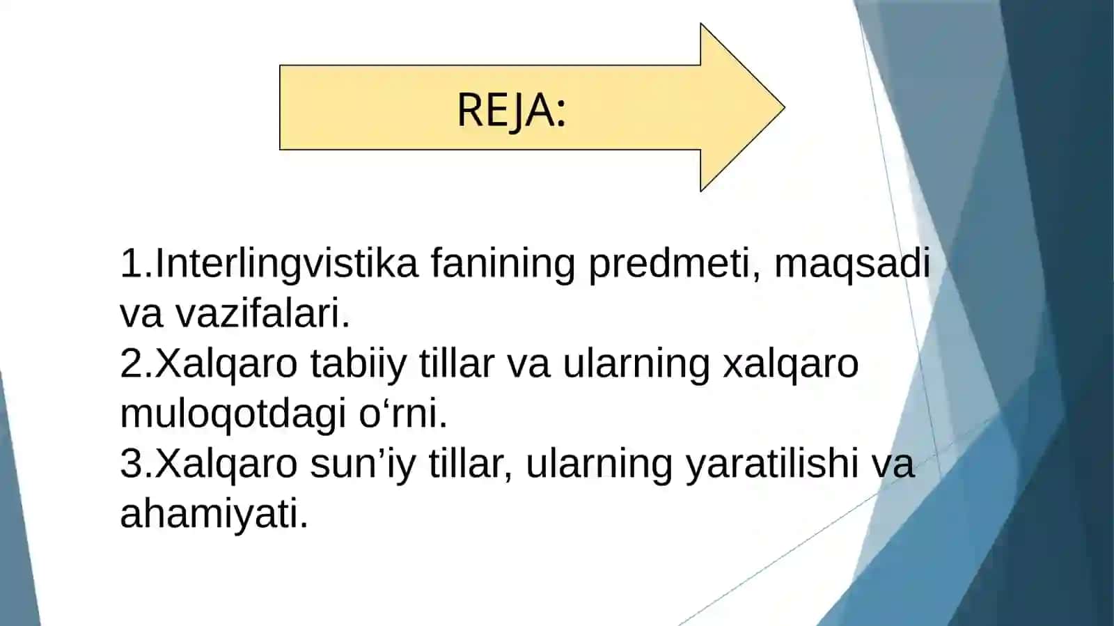Interlingvistika. Xalqaro tabiiy va xalqaro sun’iy tillar 2