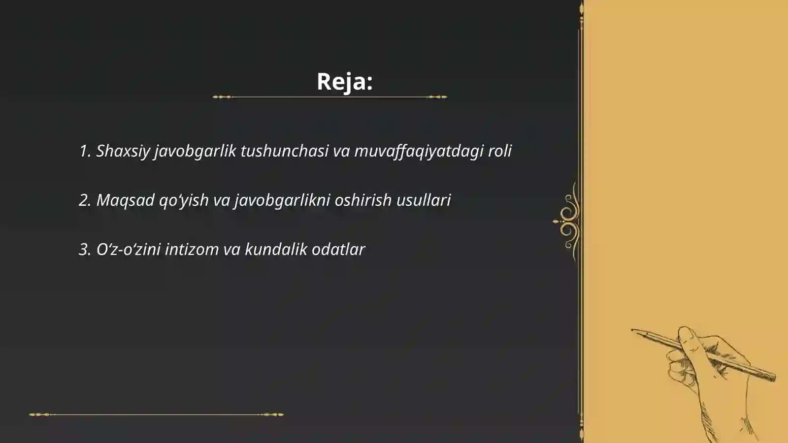 Shaxsiy javobgarlikni shakllantirish 2