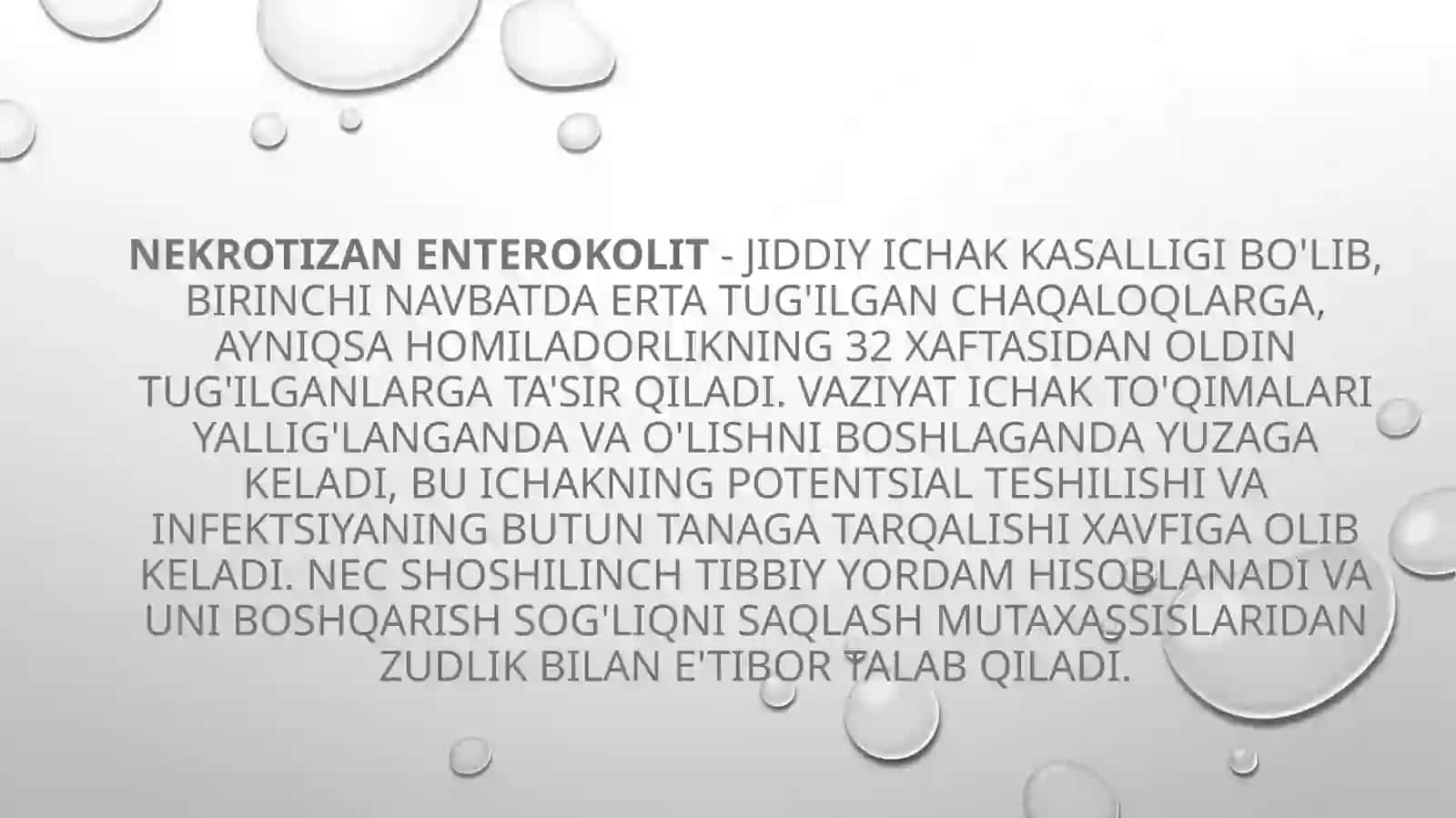 CHAQALOQLARDA NEKROTIK ENTEROKOLIT 2