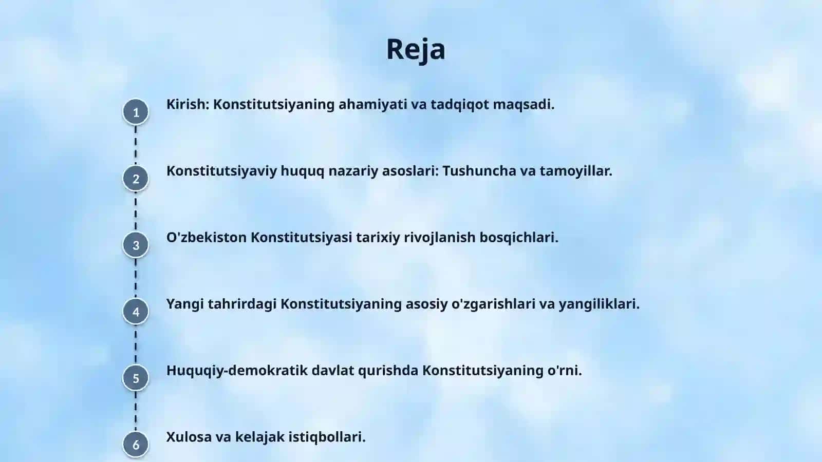Yangi tahrirdagi ozbekiston Respublikasi konostitutsiyasi nazariy asoslari ,tarixi va rivojlanishi 2