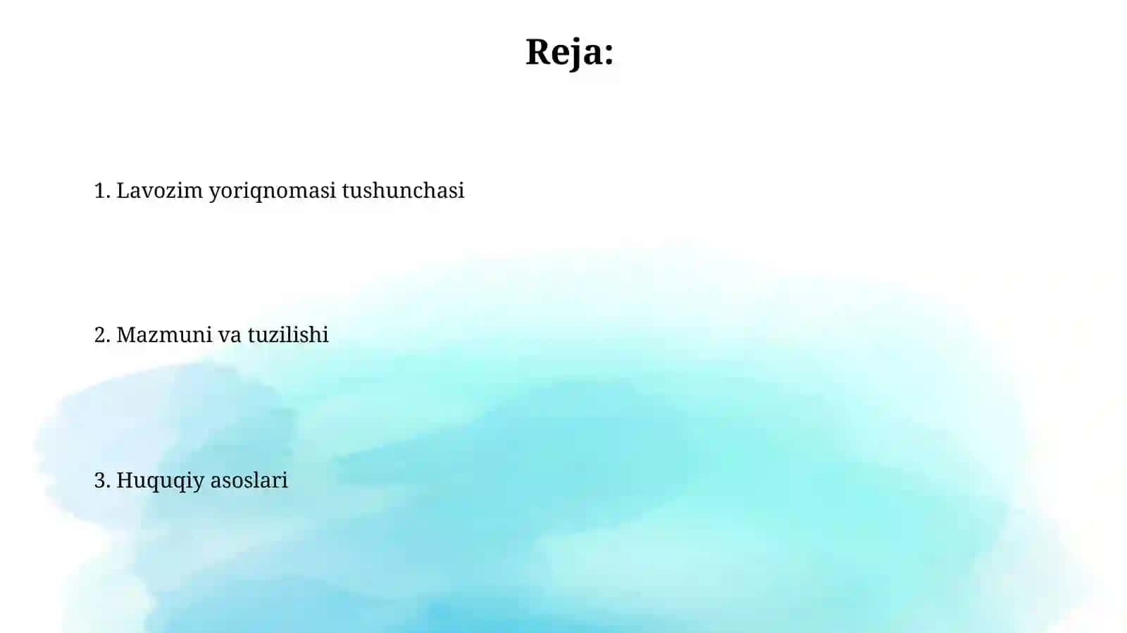 Lavozim yoriqnomasi tushunchasi 2