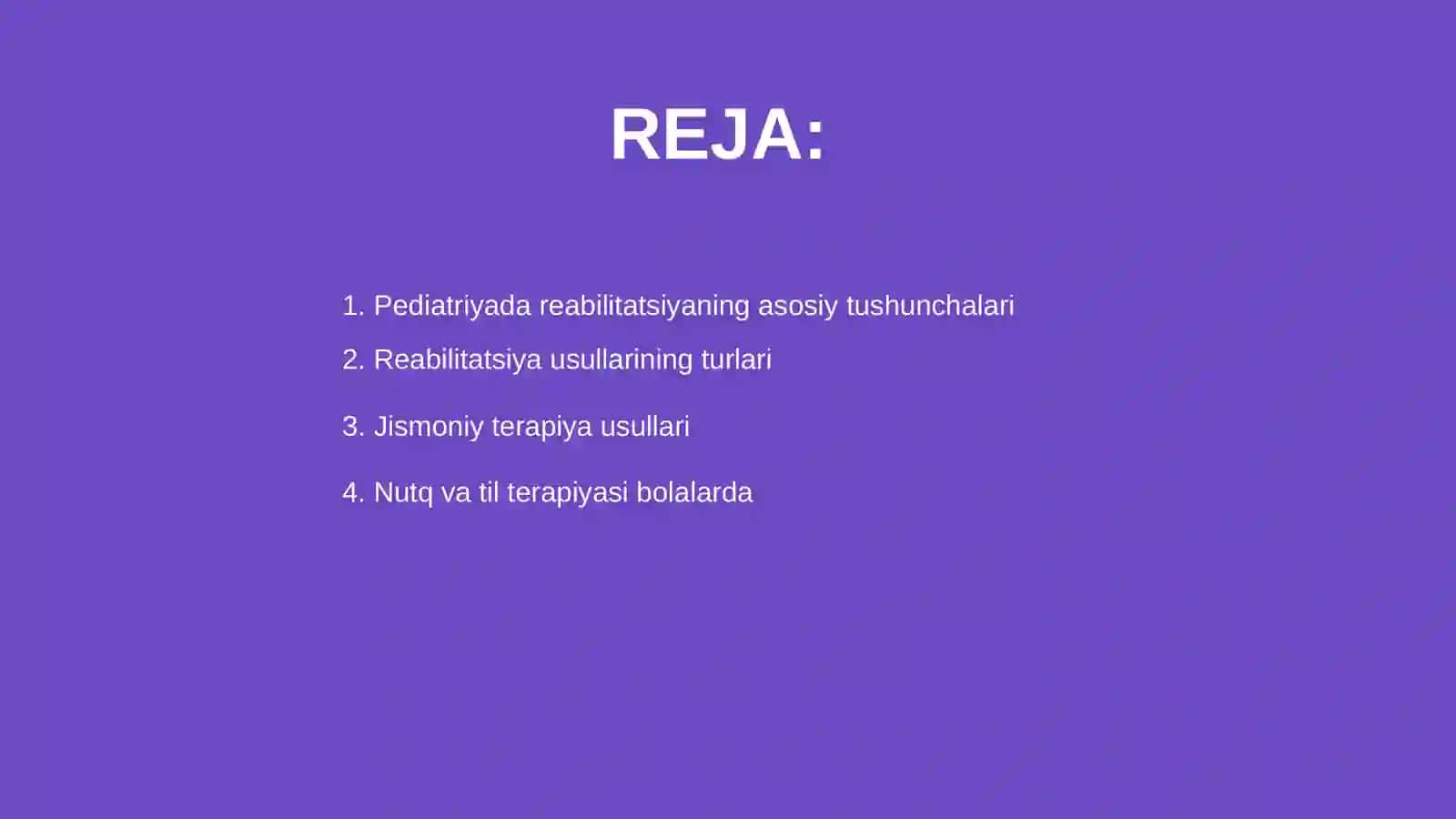 Pediatriyada reablitatsiya usullari 2