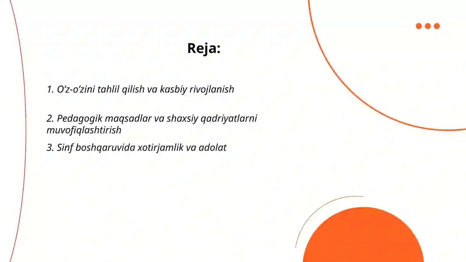 O’zimizdan boshlaylik. O’qituvchilarga tavsiyalar 2