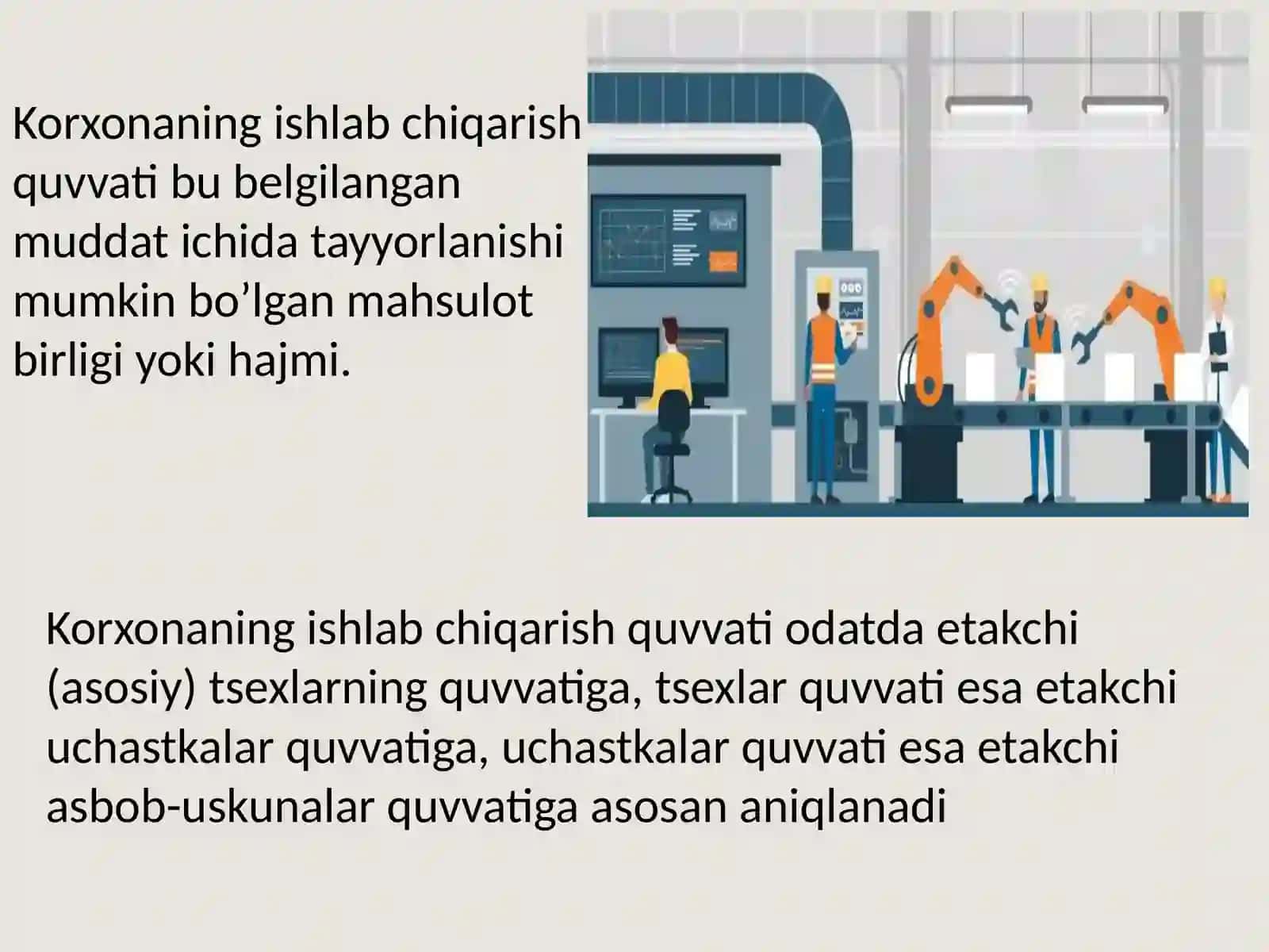 Ishlabchiqarish quvvatini rejalashtirish 2