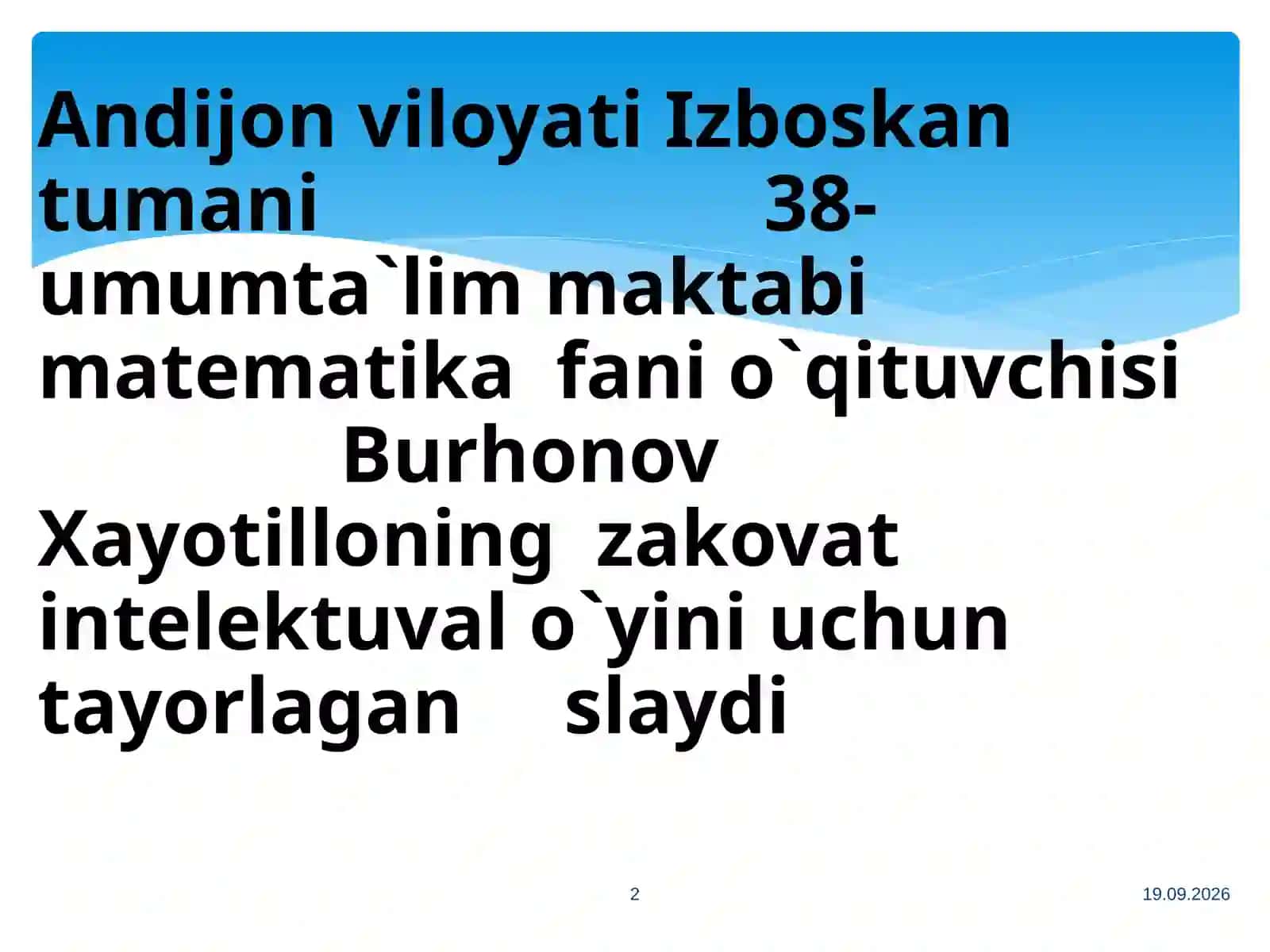 Matematika fanioqituvchisi 2