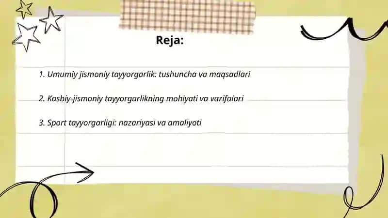 Umumiy jismoniy tayyorgarlik 2