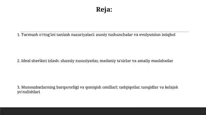 Umr yoʻldoshinitanlashnazariyalari 2