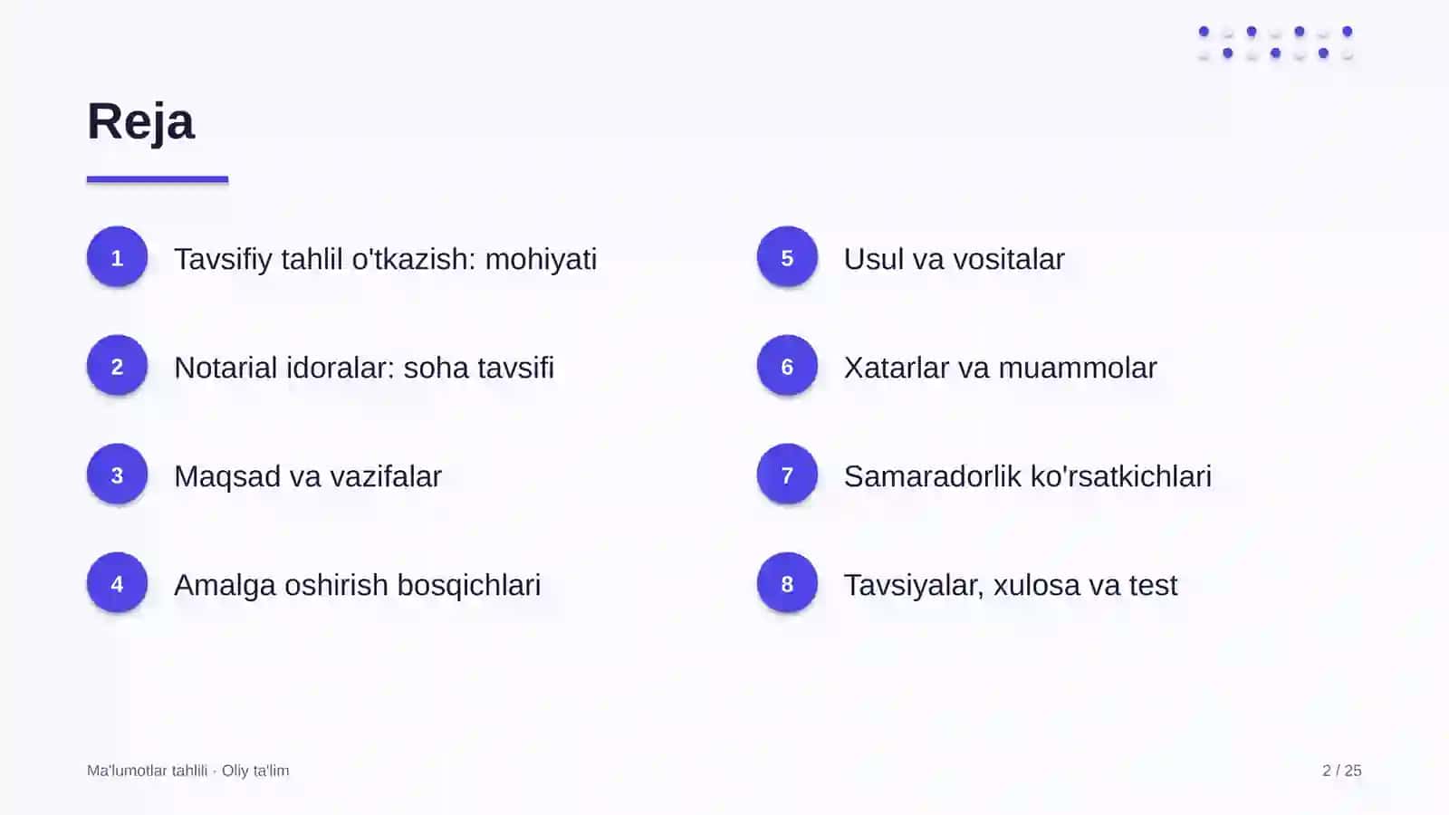 notarial idoralarda tavsifiy tahlil o'tkazish 6723 2