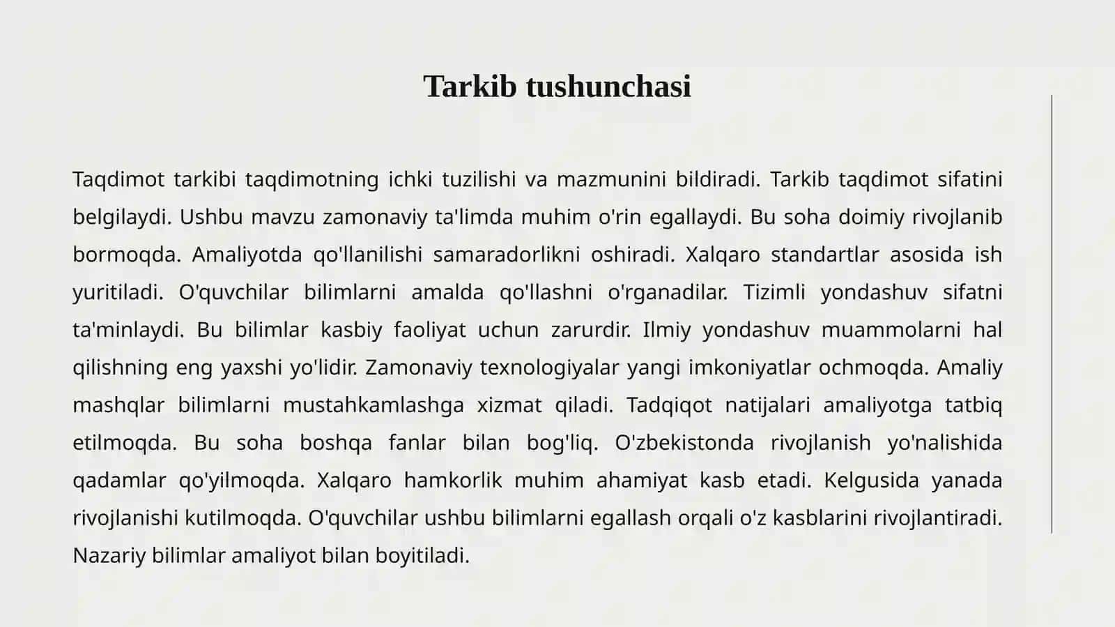 Taqdimot Tarkibi 2