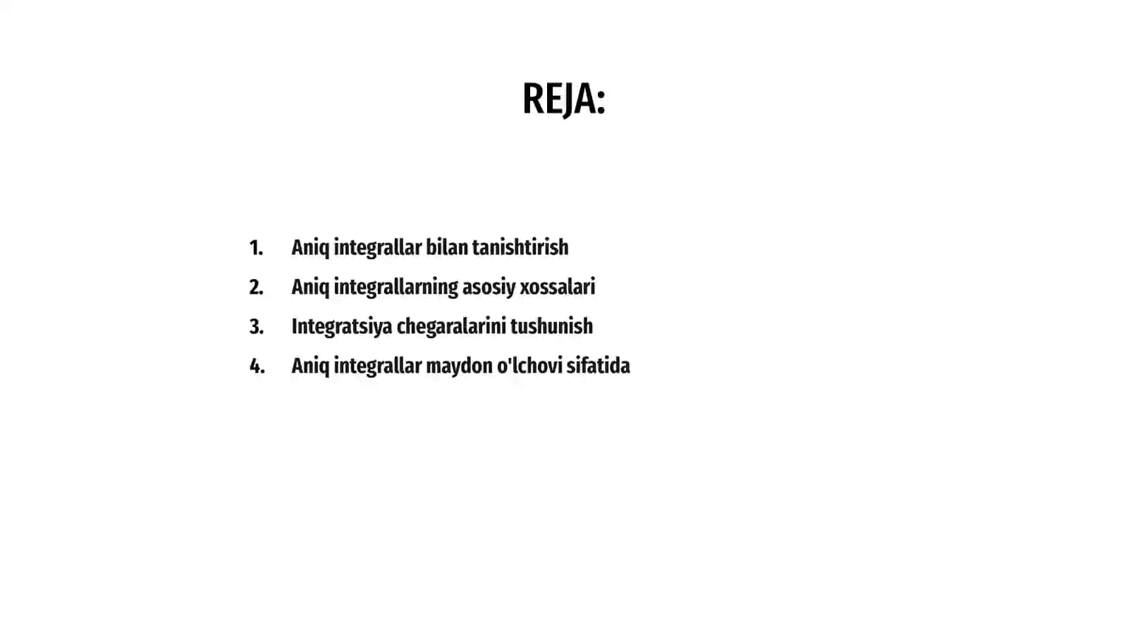 Aniq integral xossallari 2
