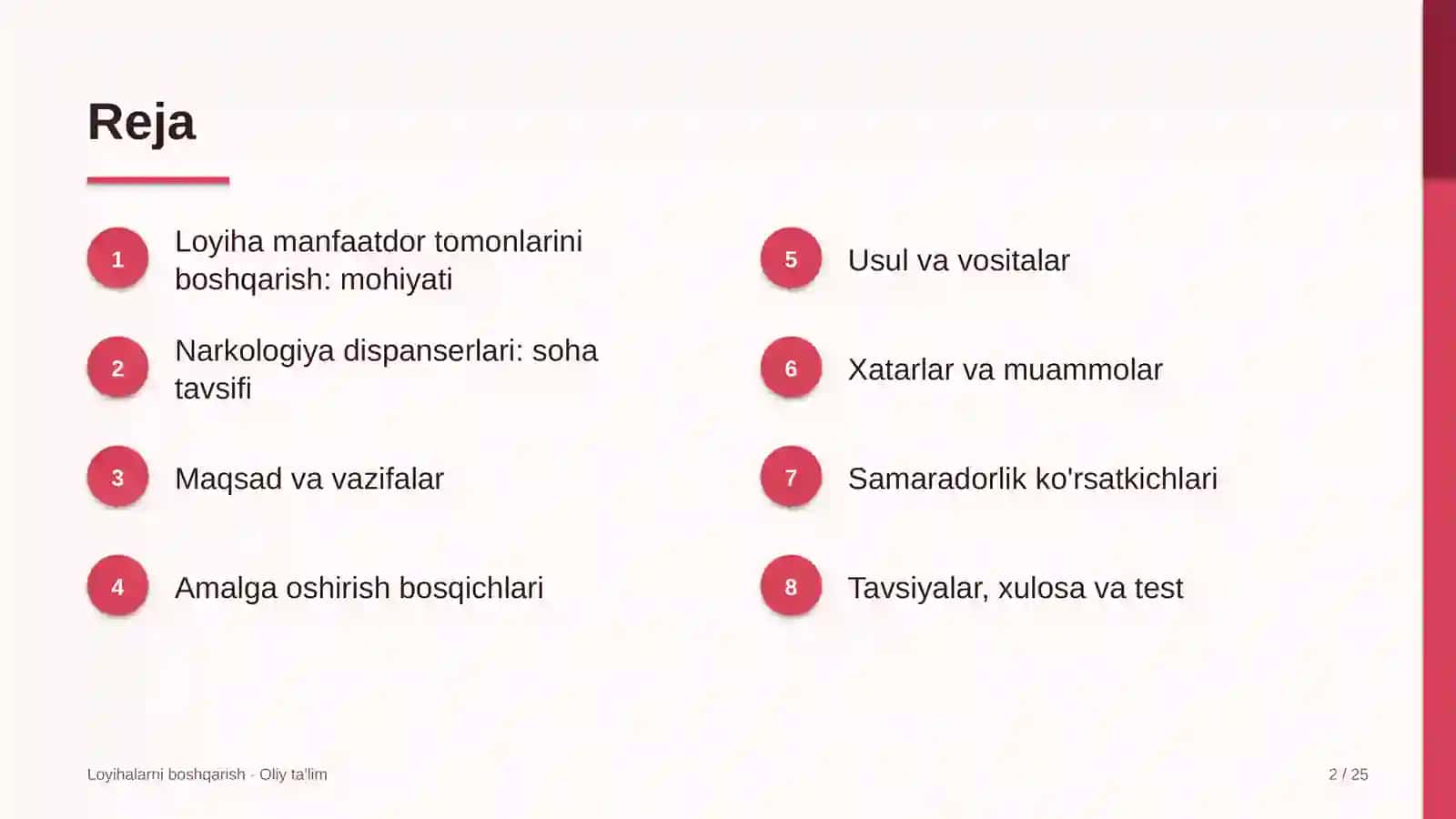 narkologiya dispanserlarida loyiha manfaatdor tomonlarini boshqarish 4531 2