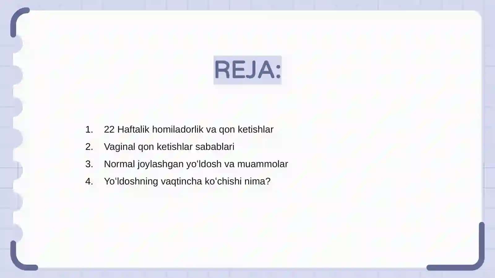 22 Haftalik homiladorlik va qon ketishlar 2