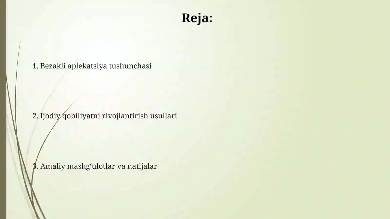 Bezakli   aplekatsiyalar   orqali  ijodiy  qobiliyatlarini  rivojlantirish 2