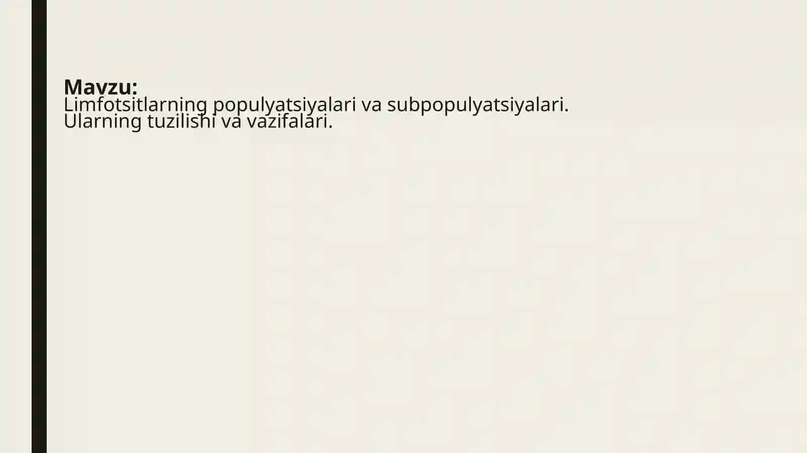 Limfotsitlarning populyatsiyalari va subpopulyatsiyalari 2
