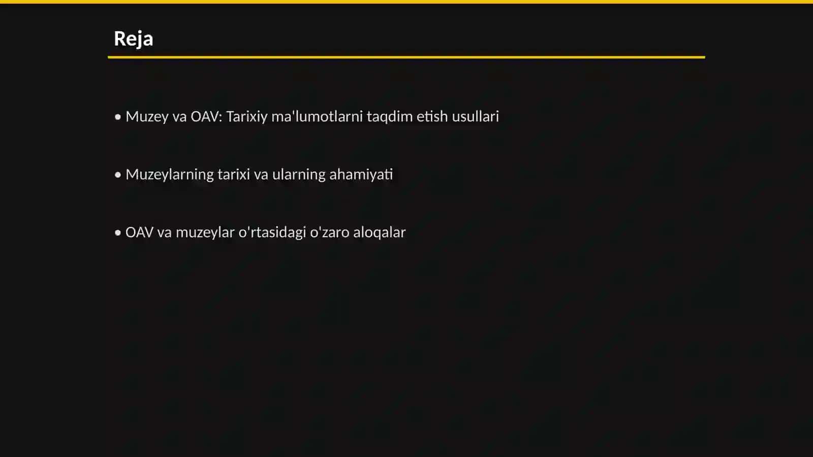 Muzey va OAV: Tarixni ommaga yetkazish vositasi” 2