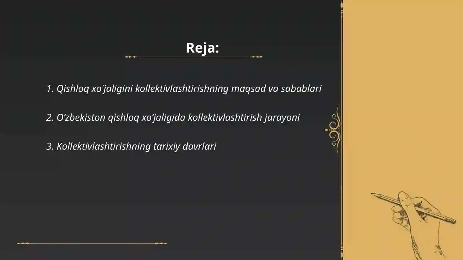 Ozbekistonda qishloq xojaligini yoppasiga kolektivlashtirish siyosati tarixshunosligi 2
