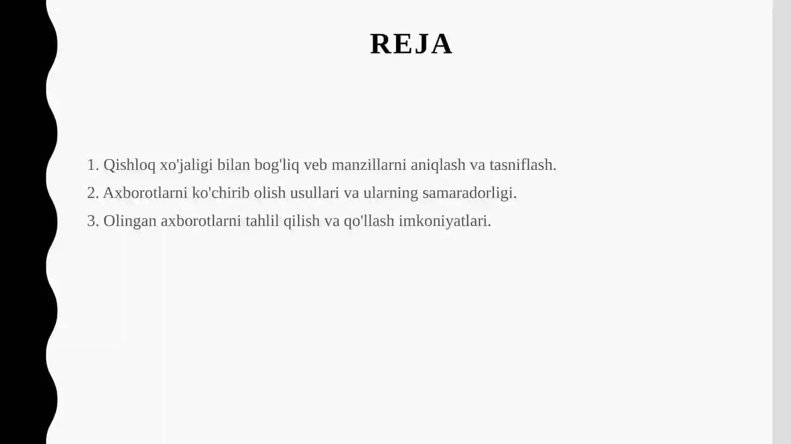 Qishloq xo'jaligiga oid deb veb manzillar va ularning axborotlarni ko'chirib olish 2