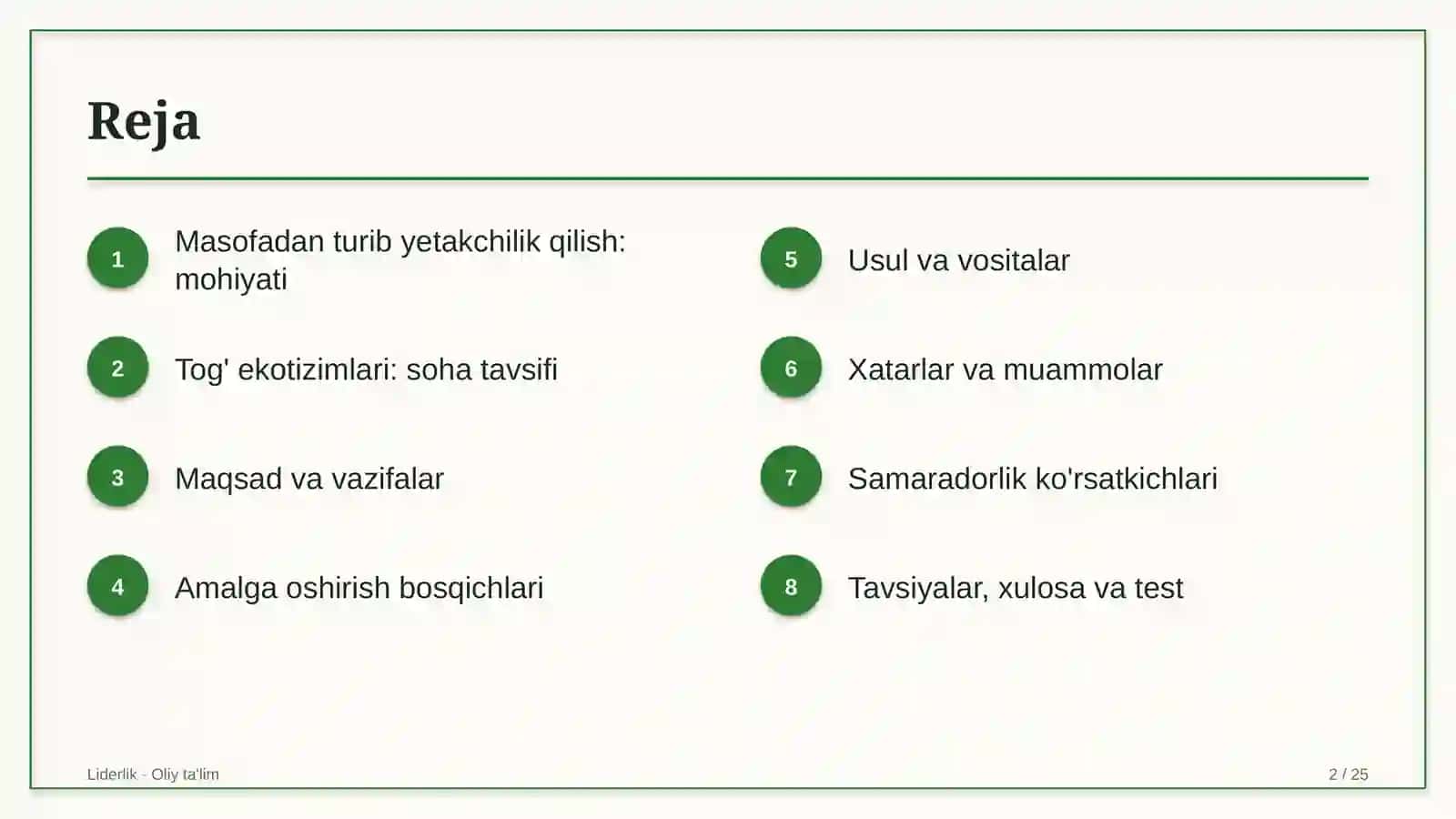 tog' ekotizimlarida masofadan turib yetakchilik qilish 9163 2
