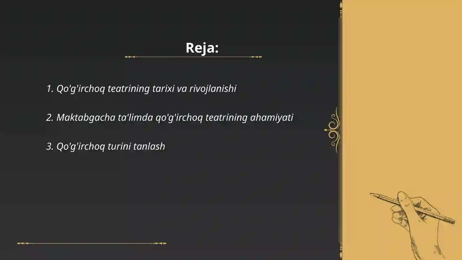 Qo'g'irchoq teatrini tashkil etish 2