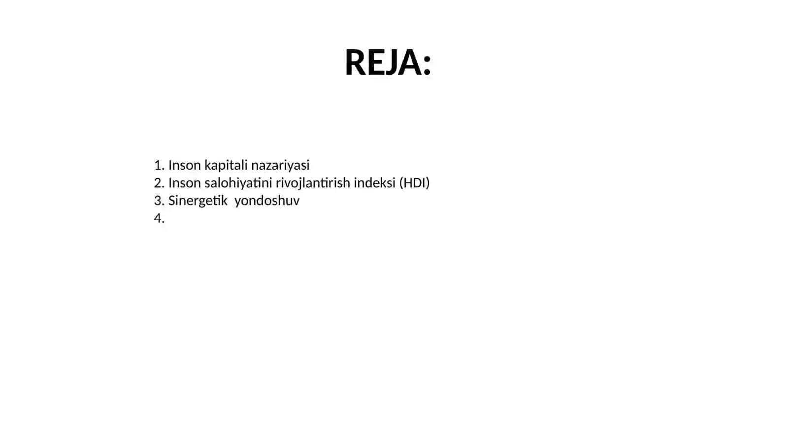 Insonsalohiyatinirivojlantirishindeksi(HDI) 2