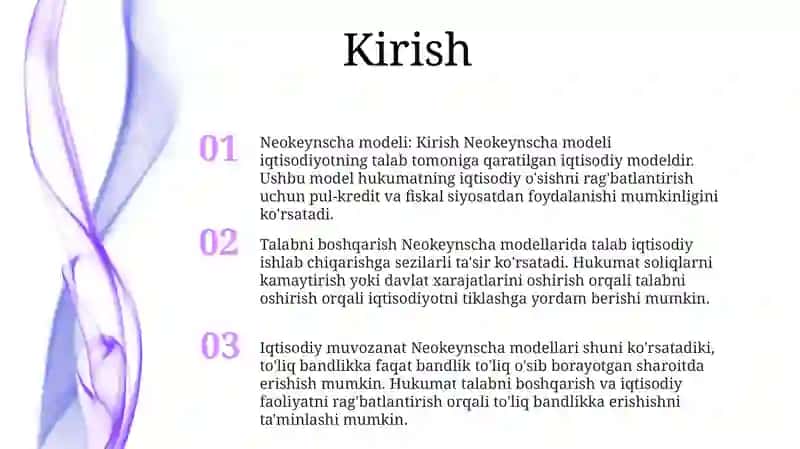 Iqtisodiy O'Sishning Neokeynscha Modellari 2