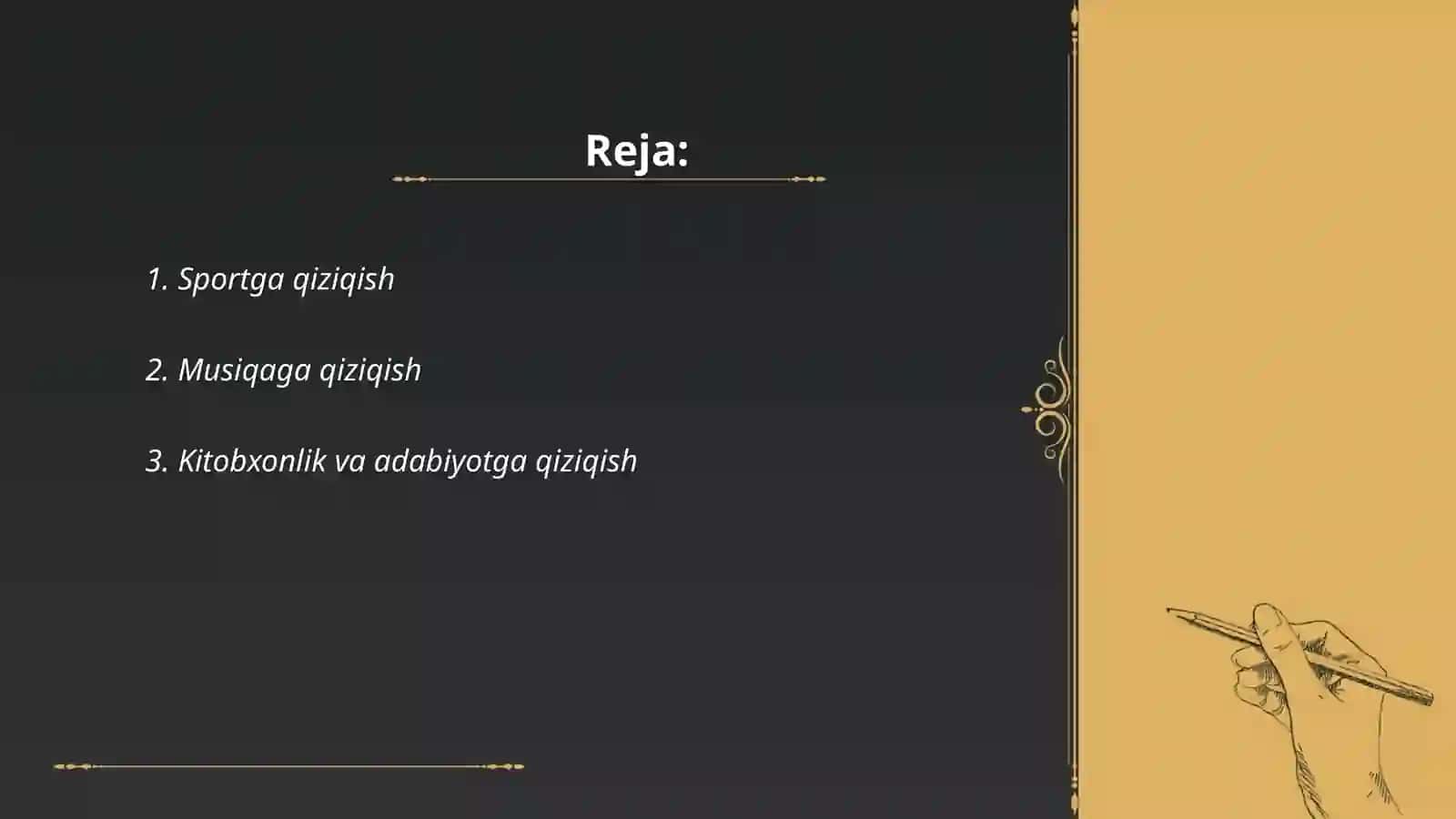Qiziqish turlari 2
