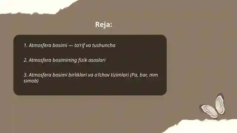 Atmosfera bosimi 2