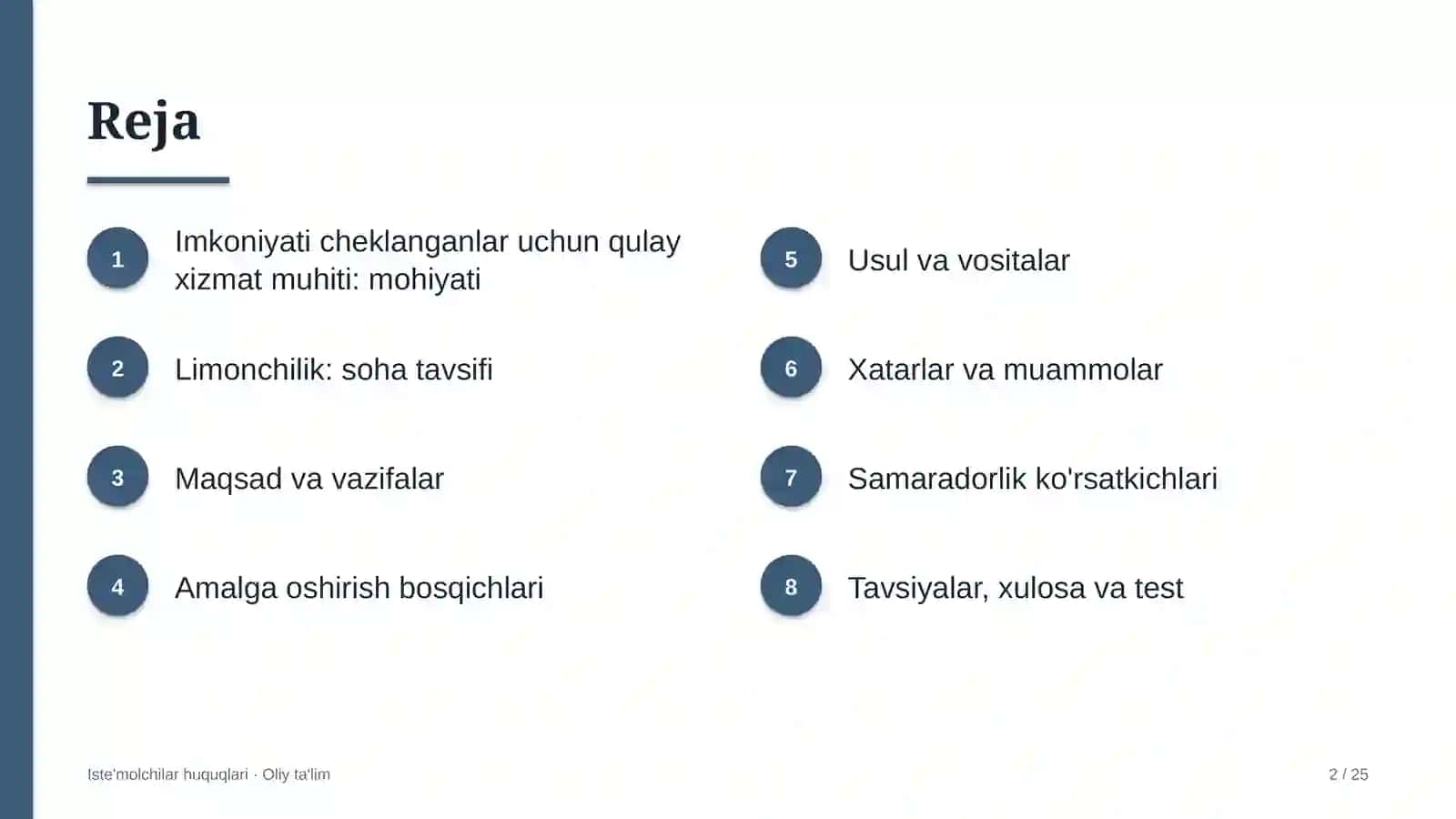 Limonchilikda imkoniyati cheklangan iste'molchilar uchun qulay xizmat muhitini yaratish 2