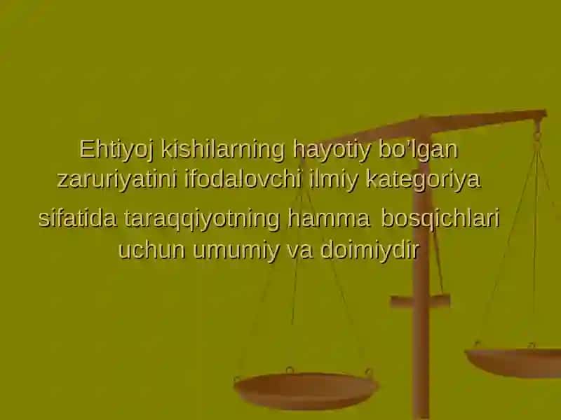 Ehtiyojlar va talablar 2