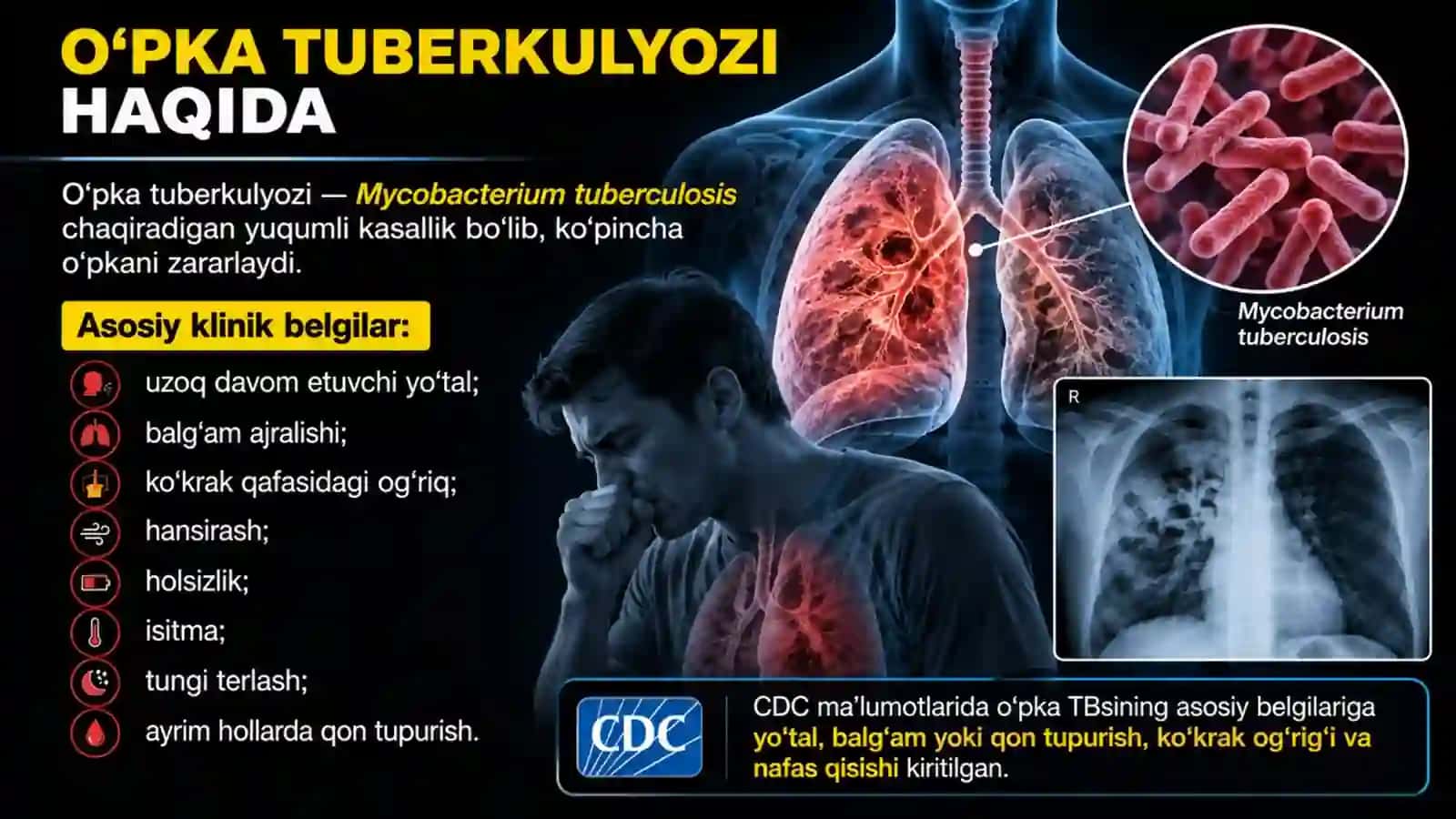 Oʻpka tuberkulyozi asoratlari. Tuberkulyoz bilan kasallangan bemorlarda nafas yetishmovchiligi.pptx 2