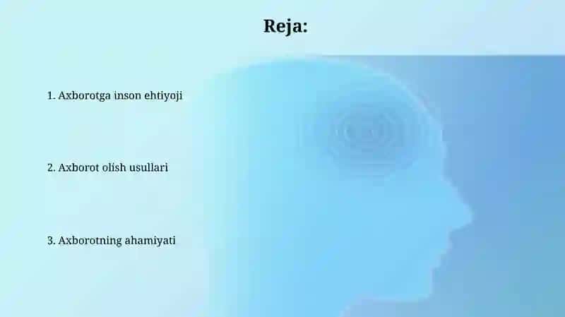 Axborotga odamlarning ehtiyoji 2