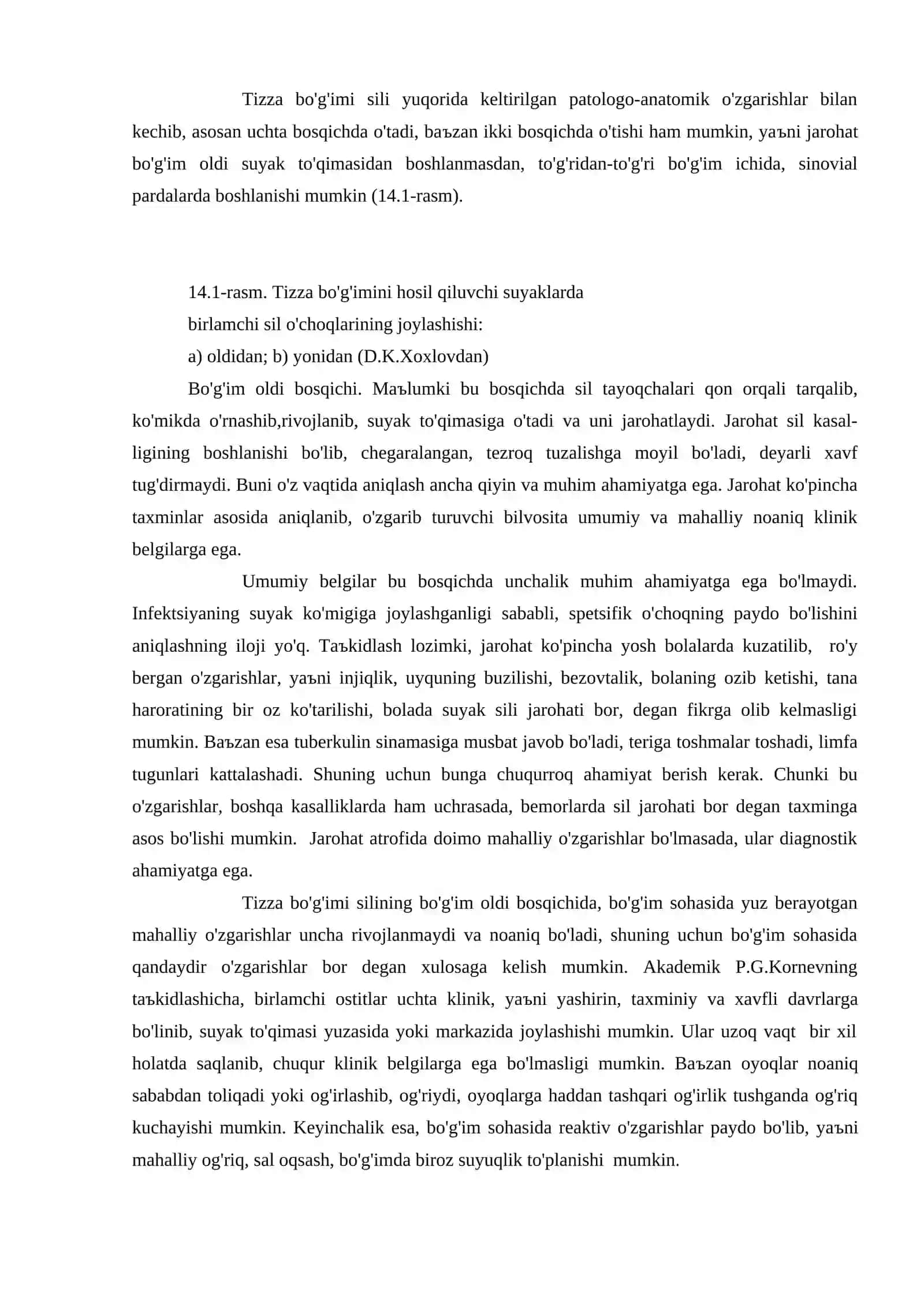 Tayanch-harakat aъzolar silining klinik kechishi 2