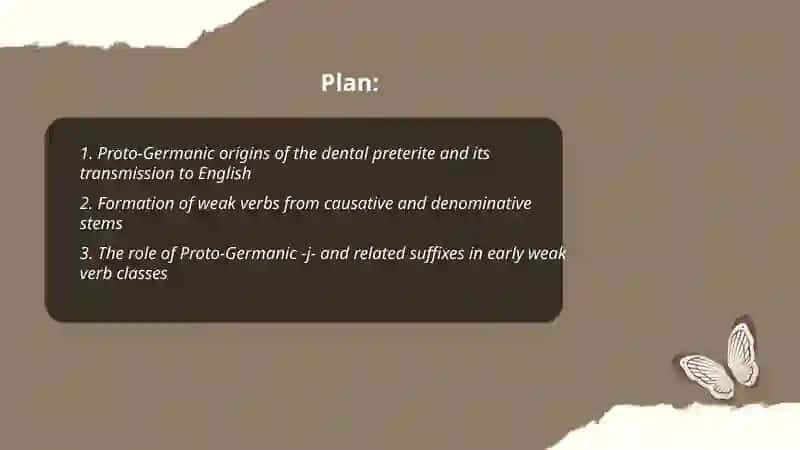 The Development of Weak Verbs 2