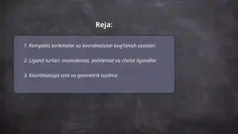 Kompleks birikmalar 2