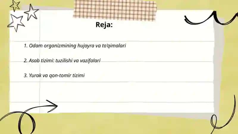 Odamlar organizmning tuzilishi va salomatligi 2